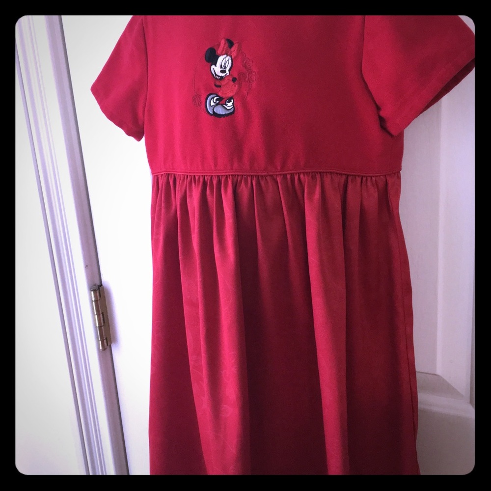 Disney Store Minnie Mouse Dress Red Dress Sz 4-5